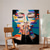 cheap People Paintings-Large Handmade Abstract Palette knife face painting wall art Handmade textured face of girl painting handpainted figurative oil painting wall art face girl Oil painting wall decorative painting room