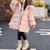 billiga Girl&amp;#39;s Downs &amp;amp; Pufferjacka-Barn Flickor Ner Ensfärgat Mode Ficka Skola Täcka Ytterkläder 4 år + Höst Svart Rodnande Rosa Beige