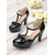 cheap 1950s-Women&#039;s Retro T-Strap High Heel Pumps with Bow and Buckle – Classic Vintage Style Shoes for Weddings, Parties, and Formal Events