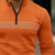 abordables polo clásico-Hombre POLO Polo con media cremallera Ropa Cotidiana Vacaciones Cremallera de un cuarto Manga Larga Moda Cómodo Rayas Cerrar Primavera &amp; Otoño Ajuste regular Negro Azul Marino Naranja Marrón POLO