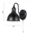cheap Vanity Lights-LED Indoor Wall Light 15cm Vintage Matte Black Vanity Wall Sconces Lighting Gooseneck Wall Mounted Light Metal E26/E27  Coffee Shop Decoration Sconce Fixtures for Living Room Loft Kitchen 110-240V