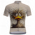 abordables Maillots pour hommes-Homme Maillot Velo Cyclisme Manche Courte Cyclisme Tee-shirt Top avec 3 poches arrière VTT Vélo tout terrain Vélo Route Séchage rapide Zip frontal Mèche Bleu Kaki Bande dessinée Spandex Des sports