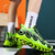 preiswerte Sneaker für Herren-Sportliche Sneakers für Herren in Neongrün mit Flammen – leichte, atmungsaktive Laufschuhe mit Stoßdämpfung für Sport und Fitness