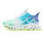 preiswerte Sneaker für Herren-Sportliche Sneakers für Herren in Neongrün mit Flammen – leichte, atmungsaktive Laufschuhe mit Stoßdämpfung für Sport und Fitness