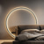 cheap Indoor Wall Lights-Round Indoor Led Wall Lights Wall Sconces Modern Ring Wall Mounted Lighting Fixture Mid Century Circle Wall Lamps Decor Wall Gold Black 85-265V