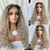 billige Parykker med blondefront, naturlig hår-Ekte remy-hår 13x4 blonder foran Parykk Gratis del Brasiliansk hår Krøllet Flerfarvet Parykk 130% 150% Hair Tetthet med baby hår Ombre-hår Naturlig hårlinje limfrie Til Dame Lang Blondeparykker med