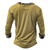 abordables Estilo étnico-Hombre Indio Henley Shirt Manga Larga Impresión 3d Retro Antiguo Étnico Calle Casual Festivos Invierno Primavera &amp; Otoño Amarillo Gris Henley Camiseta Henley