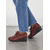 cheap Women&#039;s Oxfords-Women&#039;s Red Lace-Up Wedge Shoes with Scalloped Trim and Side Zipper – Comfortable Casual Footwear for Everyday Wear