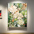 cheap Floral/Botanical Paintings-Oil painting handmade Impressionism Floral Paintings handmade Flower Oil Painting Abstract Rose Flower Painting Flower Landscape Painting Floral Wall Art Canvas Spring painting for Living Room