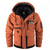 billige Sportjakke-Herre Vinterjakke Sport Coat Turjakke Parkas Sport &amp; Utendørs Camping &amp; Vandring Vanntett Vindtett jakke Glidelås Lomme Høst Vinter Helfarge Aktiv Med hette Normal Hvit Blå Oransje Jakker