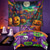 voordelige Wandtapijten-Halloween decoraties blacklight wandtapijt uv-reactief glow in the dark glow party jack o lantern psychedelische stad trippy mistig hangend wandtapijt muurschildering voor woonkamer slaapkamer