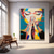 cheap People Paintings-Large Handmade Abstract Palette knife face painting wall art Handmade textured face of girl painting handpainted figurative oil painting wall art face girl Oil painting wall decorative painting room