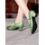 abordables Chaussures de danses latines-chaussures de danse vintage vertes Mary Jane pour femmes avec motif floral jacquard et talon bloc, parfaites pour les événements de danse de salon, latine et formelle