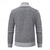 billiga cardigan tröja för män-Herr Cardigan Tröja Klänning tröja Blixtlåströja Tröja jacka Fleece tröja Ribbad Sticka Hög krage Kläder Vinter Rubinrött Marinblå S M L