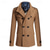 preiswerte Herren-Blazer &amp; -Anzüge-Herren Peacoat Trenchcoat Täglich Urlaub Herbst Winter Polyester warm Oberbekleidung Bekleidung Modisch Klassisch Glatt Tasche Ständer Doppelreihiger Verschluss