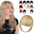 cheap Bangs-Clip in Bangs, Synthetic French Bangs Hair Clip Fake Bangs Fringe with Temples Hairpieces for Women Natural Bangs Clip in Hair Extensions for Daily Wear