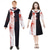 abordables Costumes de couple et de groupe-terrifiant Pitre Art le Clown Couples Déguisements de couple de groupe d&#039;Halloween Adulte Homme Femme Déguisement effrayant Utilisation Mascarade Costume de carnaval facile
