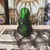 baratos Brinquedos Criativos &amp; Pegadinhas-estatueta colecionável estilo vintage - pato punk gótico com cabelo moicano verde, decoração de mesa de resina para casa, item de presente inovador para vários tipos de cômodos, artesanato decorativo