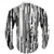 cheap Geometric Pattern-Men&#039;s Striped Geometric Pattern Dress Shirt Button Up Shirt Long Sleeve Casual Vacation Daily Summer Spring &amp;  Fall Band Collar grandad collar 3D Print Blue Green Khaki Black-white Gray