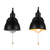 cheap Vanity Lights-LED Indoor Wall Light 15cm Vintage Matte Black Vanity Wall Sconces Lighting Gooseneck Wall Mounted Light Metal E26/E27  Coffee Shop Decoration Sconce Fixtures for Living Room Loft Kitchen 110-240V