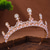 cheap Tiaras &amp; Crown-Crown Tiaras Rhinestone Alloy Wedding Cocktail Elegant Luxury With Faux Pearl Crystals Headpiece Headwear