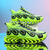 preiswerte Sneaker für Herren-Sportliche Sneakers für Herren in Neongrün mit Flammen – leichte, atmungsaktive Laufschuhe mit Stoßdämpfung für Sport und Fitness