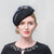 voordelige Feesthoeden-hoeden wollen baret hoed schotel hoed theekransje cocktail elegante bruiloft met strass splicing hoofddeksel hoofddeksel