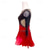 cheap Figure Skating Dresses-Figure Skating Dress Women's Girls' Ice Skating Dress Black Red Black Blue Patchwork Mesh High Elasticity Training Competition Skating Wear Classic Crystal / Rhinestone Long Sleeve Ice Skating Figure