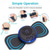 cheap Body Massager-3/6 PCS Smart EMS Neck Massager Mini Neck and Back Stimulation Massager Portable Gel Pad Sticker thin
