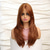 cheap Synthetic Trendy Wigs-Synthetic Wig Uniforms Career Costumes Princess Straight kinky Straight Middle Part Layered Haircut Machine Made Wig 22 inch Black / Brown Synthetic Hair Women's Cosplay Party Fashion Dark Brown