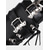cheap Platform Boots-Women&#039;s Gothic Platform Lace-Up Boots with Buckle Straps and Chunky Heels – Statement Heeled Boots for Parties and Alternative Fashion