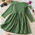 cheap Casual Dresses-Girls&#039; 3D Solid Color Dress Long Sleeve Summer Vacation Daily Holiday Beautiful Sweet Little Kids(4-7ys) 4-7 Years Sweater Dress Casual Dress Knee-length Regular Fit