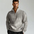 preiswerte Herren Elite Hoodies &amp; Sweatshirts-Herren Stricken Feste Farbe Troyer Halber Reißverschluss Strickware Elegant Weihnachts Geschenke Heim Bekleidung Herbst Winter Hell Gray Beige S M L