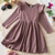 cheap Casual Dresses-Girls&#039; 3D Solid Color Dress Long Sleeve Summer Vacation Daily Holiday Beautiful Sweet Little Kids(4-7ys) 4-7 Years Sweater Dress Casual Dress Knee-length Regular Fit