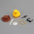cheap Gifts-1pc Cute Cowboy Hat And Love Glasses, Yellow Duck Toy, Rubber Duck Car Dashboard Decoration, Car Decoration Accessories