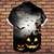 cheap Halloween Shirts-Halloween Men's Pumpkin Costumes Button Up Shirt Short Sleeve Horror Party Evening Wear Summer Camp Collar Cuban Collar Pocket 3D Print Black Blue Orange