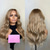 cheap Human Hair Lace Front Wigs-Human Hair 13x4 Lace Front Wig Free Part Brazilian Hair Wavy Blonde Multi-color Wig 130% 150% Density Highlighted / Balayage Hair Glueless For Women Long Human Hair Lace Wig