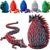 cheap Party Supplies-3D Printed Dragon Egg Mystery Crystal Dragon Fidget Toys Articulated Dragon Home Desk Decor Easter Surprise Dinosaur Eggs Adults Fidget Toys for Autism