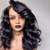 baratos Perucas de seda frontais de cabelo natural-Cabelo humano remy 13x4 Lace Front Peruca Parte lateral Com Franjas Cabelo Brasileiro Ondulado Preta Peruca 130% 150% Densidade do Cabelo 100% Virgem Sem cola Pré-depenado Para Feminino Longo Perucas