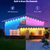 economico Luci per Casa Intelligente-Luci Eave RGBIC Waterproof Smart LED Tuya WiFi Luci Stringa Esterne Permanente Disponibili in 10M 20LEDs 15M 30LEDs 30M 60LEDs e 45M 90LEDs