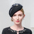 voordelige Feesthoeden-hoeden wollen baret hoed schotel hoed theekransje cocktail elegante bruiloft met strass splicing hoofddeksel hoofddeksel