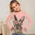 cheap Girl&#039;s Cotton T-shirts-Girls&#039; 3D Graphic Animal Rabbit T shirt Tee Long Sleeve Spring Fall Fashion Basic Kids 4-12 Years Crew Neck Outdoor Casual Daily Regular Fit