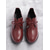 cheap Women&#039;s Oxfords-Women&#039;s Red Lace-Up Wedge Shoes with Scalloped Trim and Side Zipper – Comfortable Casual Footwear for Everyday Wear