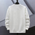 abordables Sudaderas Básicas_-Hombre Sudadera Negro Blanco Gris Cuello Barco Jacquard Estriado Con Texturas Textura de punto Deporte Diario Festivos no imprimible Poliéster Ropa de calle Básico Casual Otoño Invierno Ropa