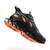 preiswerte Sneaker für Herren-Sportliche Sneakers für Herren in Neongrün mit Flammen – leichte, atmungsaktive Laufschuhe mit Stoßdämpfung für Sport und Fitness