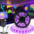 abordables Luces de tira de enchufe-Tira de luces led de luz negra uv 16.4ft 5m flexible 395-405nm 2835smd 8mm flexible dc12v para fiesta de baile en interiores iluminación de escenario pintura corporal