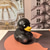 baratos Brinquedos Criativos &amp; Pegadinhas-estatueta colecionável estilo vintage - pato punk gótico com cabelo moicano verde, decoração de mesa de resina para casa, item de presente inovador para vários tipos de cômodos, artesanato decorativo