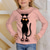 cheap Girl&#039;s Cotton T-shirts-Girls&#039; 3D Graphic Animal T shirt Tee Long Sleeve Spring Fall Fashion Basic Polyester Kids 4-12 Years Crew Neck Outdoor Casual Daily Regular Fit