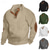 abordables Sudaderas Básicas_-Hombre Sudadera Negro Blanco Verde Ejército Caqui Gris Oscuro Cuello Mao Plano Jacquard Retazos Estriado Con Texturas Diario Festivos Noche Poliéster Texturizado Ropa de calle Casual Otoño Invierno