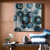 cheap Abstract Paintings-Handmade Oil Painting Canvas Wall Art Decoration Modern Textured Abstract Circle for Home Dance Studio Decor Rolled Frameless Unstretched Painting